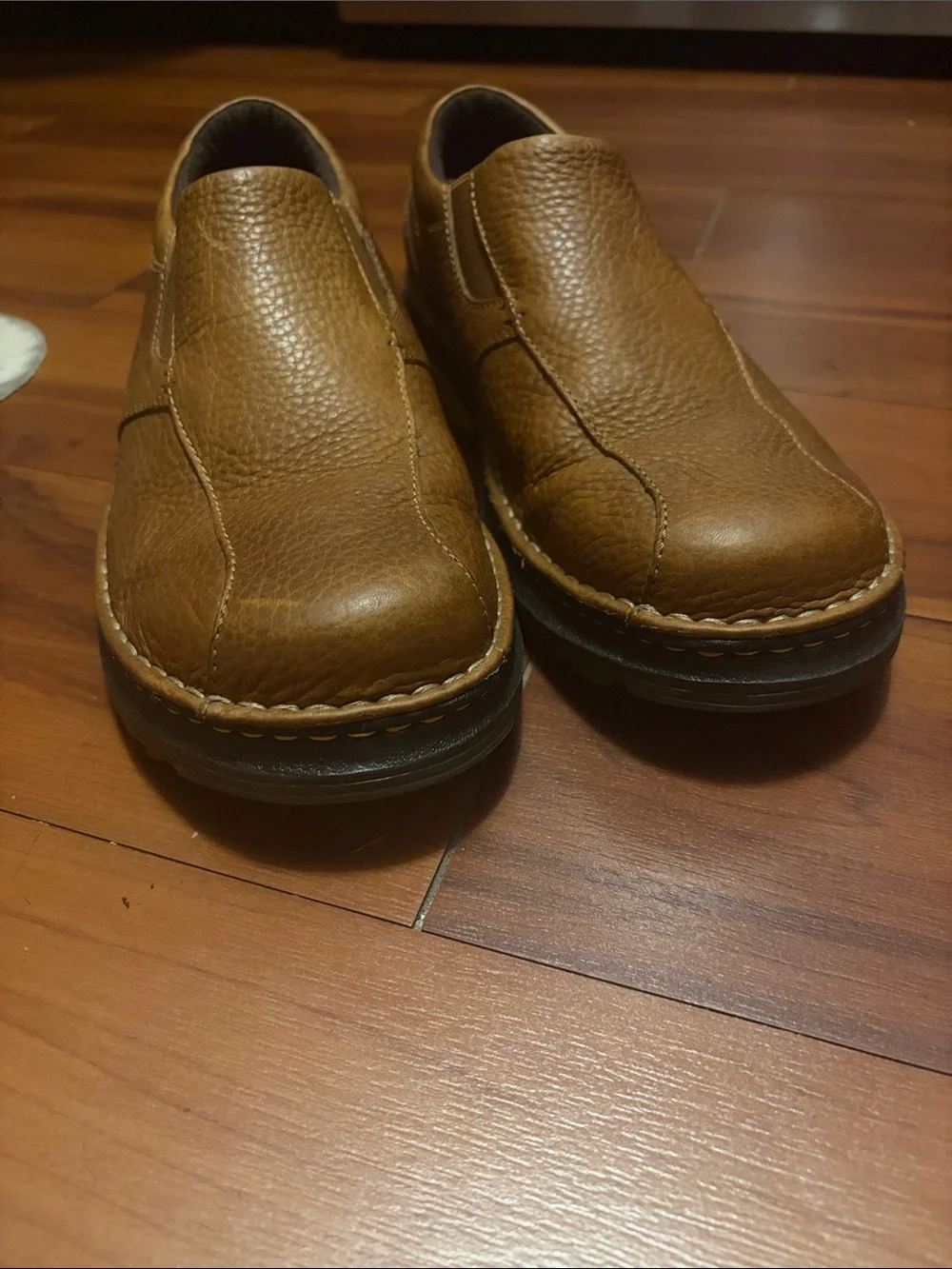 Dr. Martens “Tevin”  Brown Pebbled Leather Slip-On Loafers Sz 11 US M